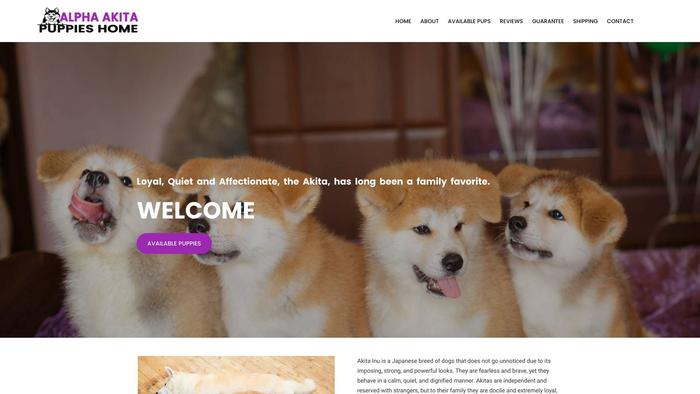 Alphaakitapuppieshome.com - Akita Puppy Scam Review