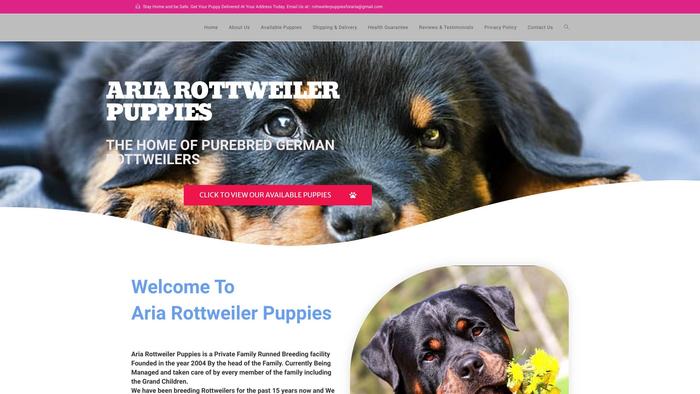 Ariarottweilerpuppies.com - Rottweiler Puppy Scam Review