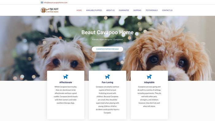 Beautcavapoohome.com - Cavapoo Puppy Scam Review