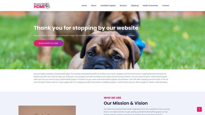 Bullmastiffhome.com - Bull Mastiff Puppy Scam Review