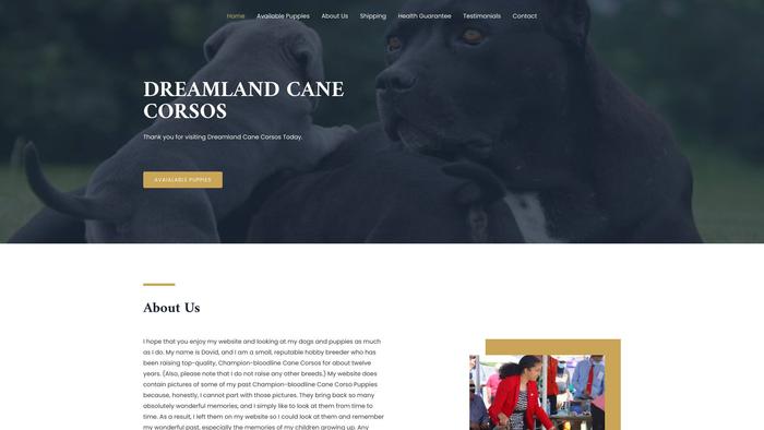 Dreamlandcanecorsos.com - Cane Corso Puppy Scam Review