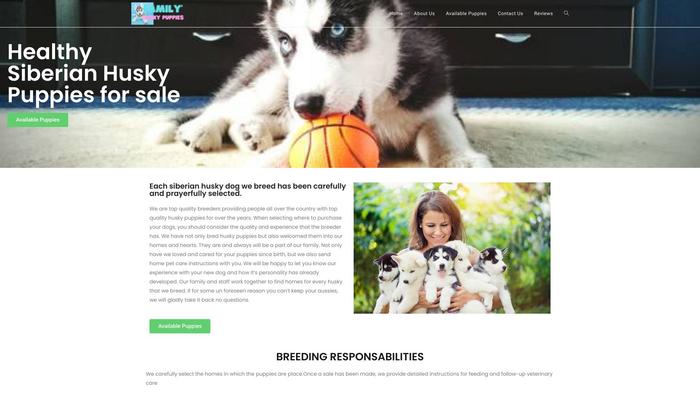 Familyhuskypuppies.store - Husky Puppy Scam Review