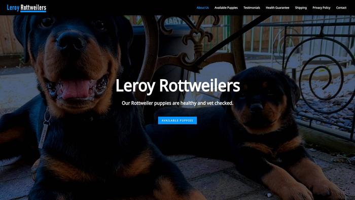 Leroyrottweilers.com - Rottweiler Puppy Scam Review