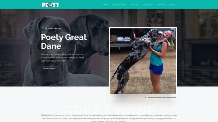 Poetygreatdane.com - Great Dane Puppy Scam Review