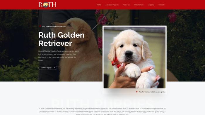 Ruthgoldenretriever.com - Golden Retriever Puppy Scam Review