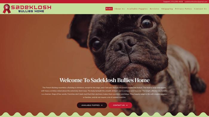 Sadekloshbullies.com - French Bulldog Puppy Scam Review