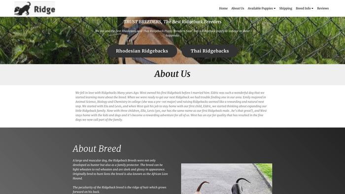 Trustbreeders.com - Rhodesian Ridgeback Puppy Scam Review