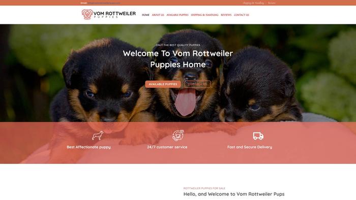 Vomrottweilerpups.com - Rottweiler Puppy Scam Review