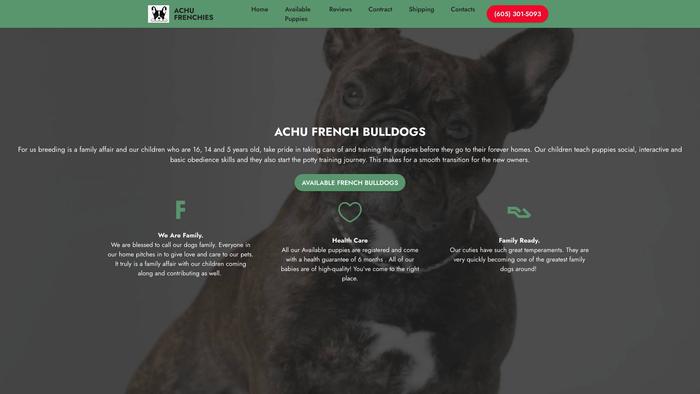 Achufrenchies.com - French Bulldog Puppy Scam Review