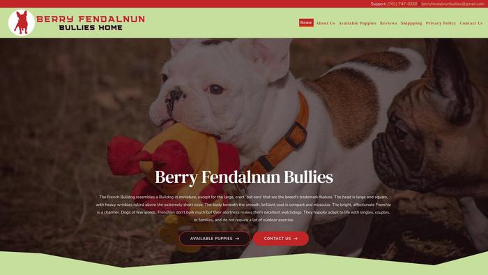 Berryfendalnunbullies.com - French Bulldog Puppy Scam Review