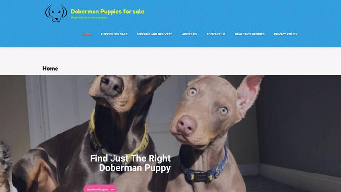 Chrismasdobermanpups.store - Doberman Pinscher Puppy Scam Review