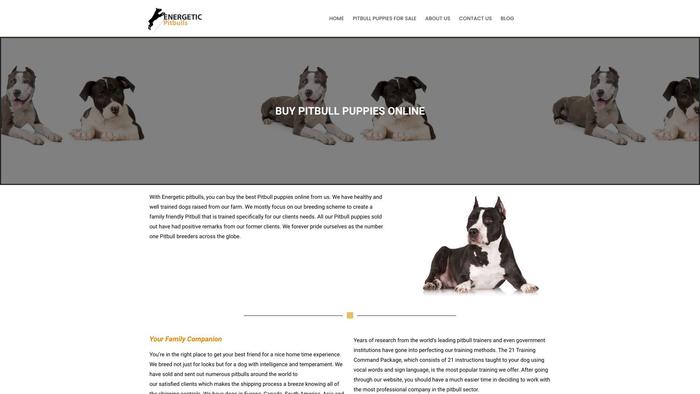 Energeticpitbulls.com - Pit Bull Puppy Scam Review