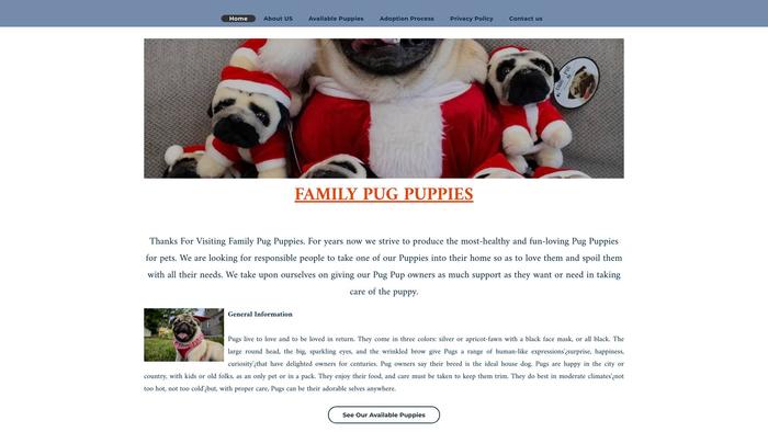 Familypugpuppy.com - Pug Puppy Scam Review