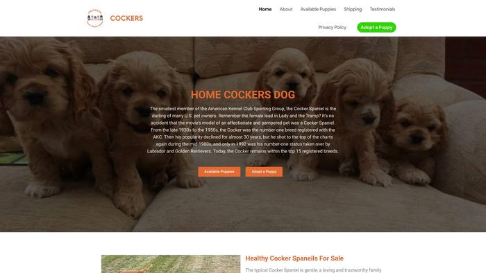 Homecockersdog.com - Cockerspaniel Puppy Scam Review