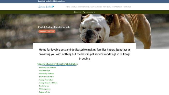 Latriciabullies.com - English Bulldog Puppy Scam Review