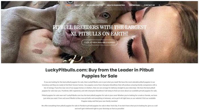 Luckypitbulls.com - Pit Bull Puppy Scam Review