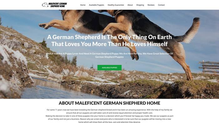 Maleficentgermanshepherdhome.com - Germanshepherd Puppy Scam Review