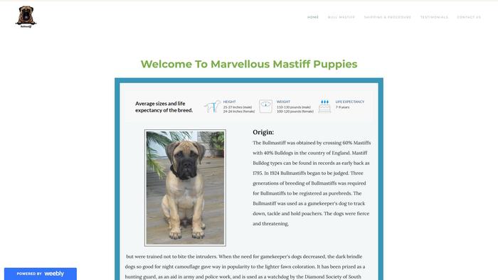 Marvelousbullmastiff.com - Bull Mastiff Puppy Scam Review