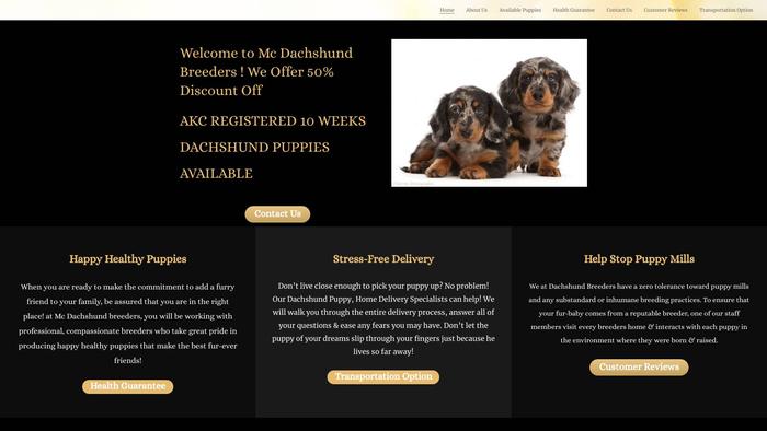 Mcdachshundbreeders.com - Dachshund Puppy Scam Review