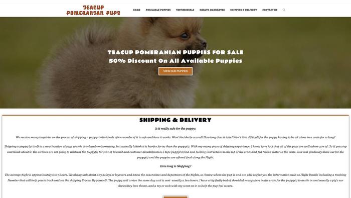 Mini-teacuppomeranianpups.com - Pomeranian Puppy Scam Review