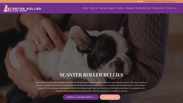 Scanterrollerbullies.com - French Bulldog Puppy Scam Review