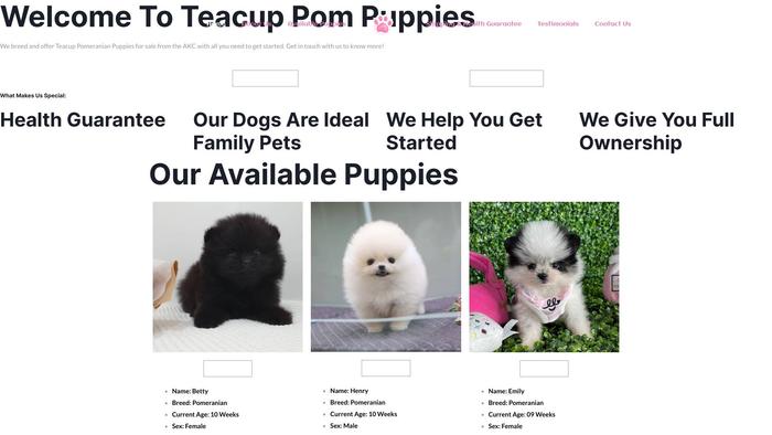 Teacuppompuppiesforsale.com - Pomeranian Puppy Scam Review