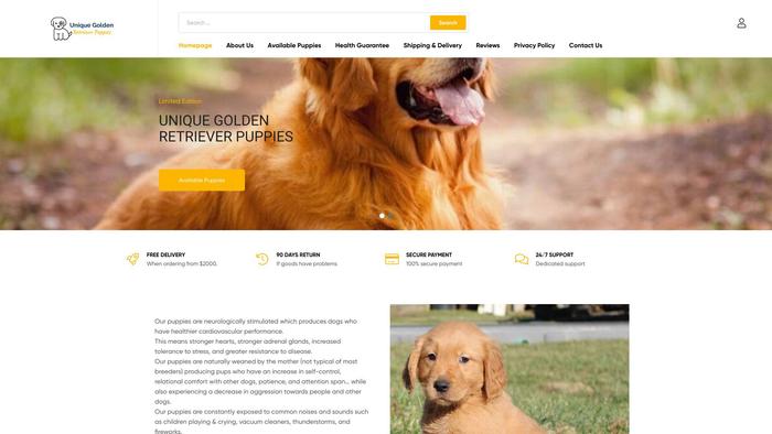 Uniquegoldenretrieverpuppies.com - Golden Retriever Puppy Scam Review