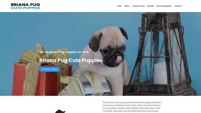 Brianapugcutepuppies.com - Pug Puppy Scam Review