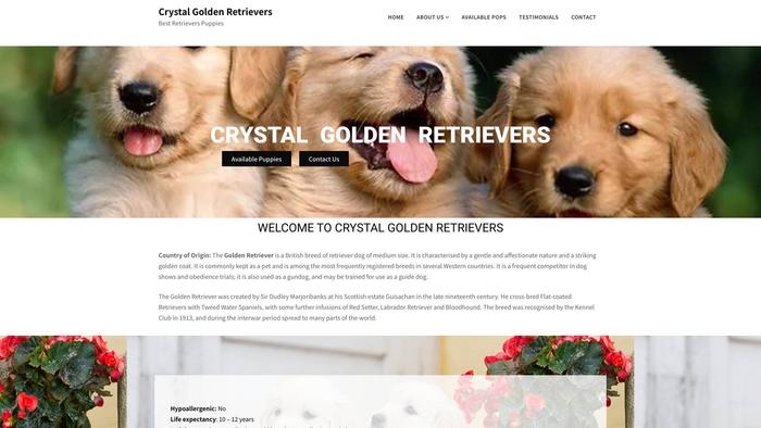 Crystalgoldenretrievers.com - Golden Retriever Puppy Scam Review