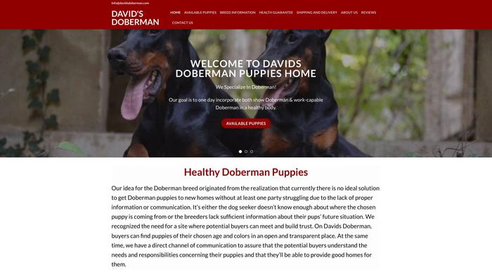 Davidsdoberman.com - Doberman Pinscher Puppy Scam Review