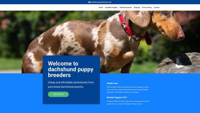 Fairwaydachshunds.com - Dachshund Puppy Scam Review