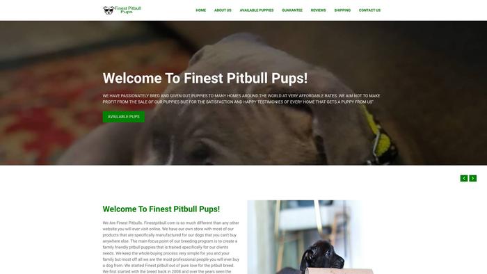 Finestpitbulls.com - Pit Bull Puppy Scam Review