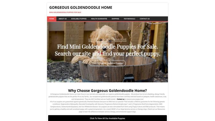 Gorgeousgoldendoodlehome.com - Golden Doodle Puppy Scam Review