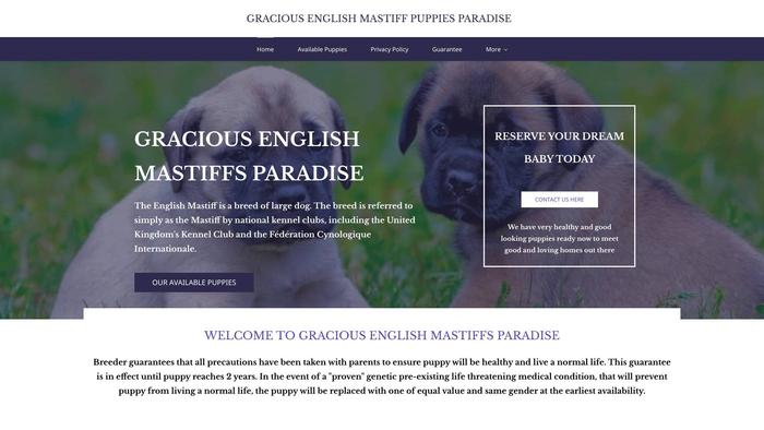 Graciousenglishmastiffpuppies.com - Tibetan Mastiff Puppy Scam Review