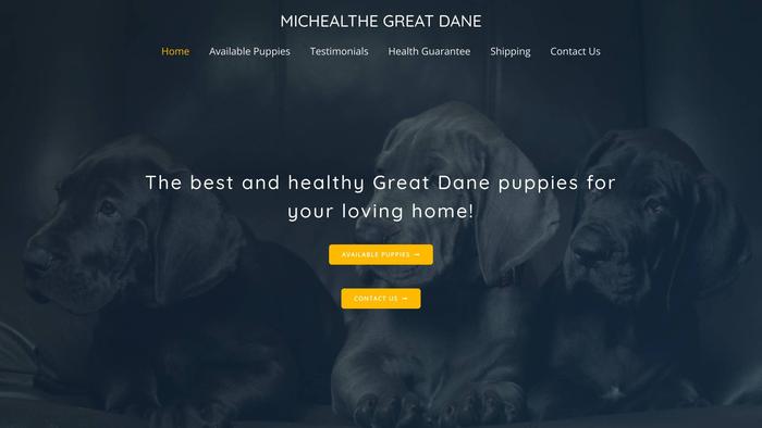 Michealthegreatdane.com - Great Dane Puppy Scam Review