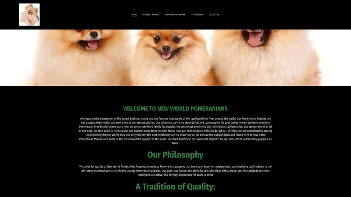 Newworldpomeranians.com - Pomeranian Puppy Scam Review