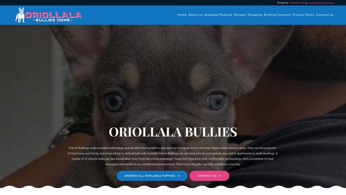 Oriollalabullies.com - French Bulldog Puppy Scam Review