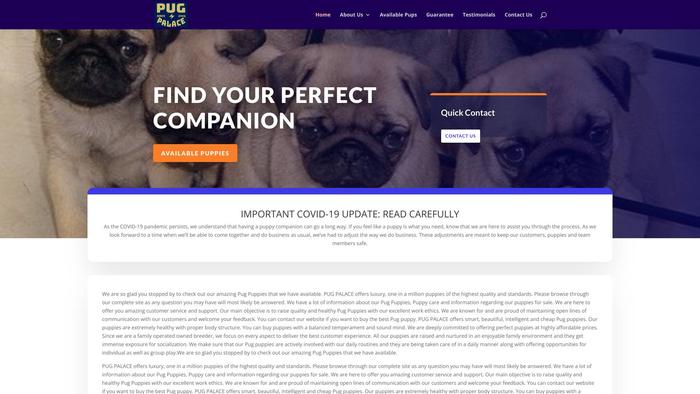 Pug-palace.com - Pug Puppy Scam Review