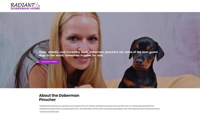 Radiantdobermanhome.com - Doberman Pinscher Puppy Scam Review