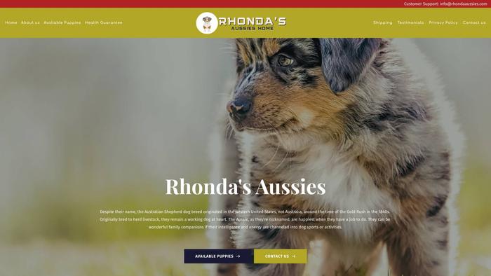 Rhondaaussies.com - Australian Shepherd Puppy Scam Review