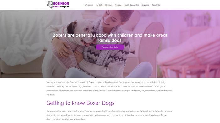 Robinsonboxerpuppieshome.com - Boxer Puppy Scam Review