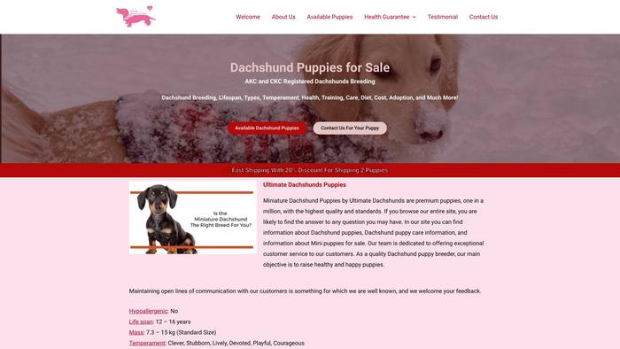 Ultimatepuppiesforsale.com - Dachshund Puppy Scam Review