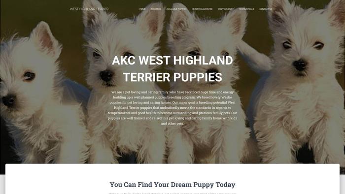 Akcwestiepuppiesforsale.com - Terrier Puppy Scam Review