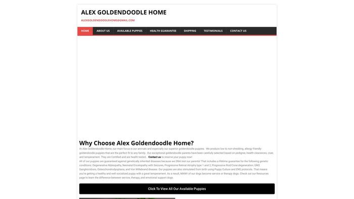 Alexgoldendoodlehome.com - Golden Doodle Puppy Scam Review