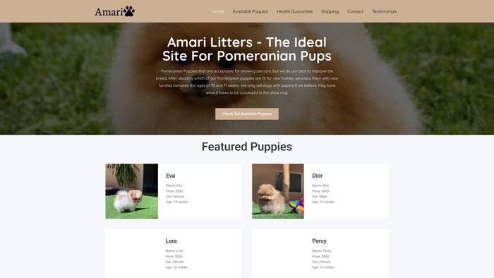 Amarilitters.com - Pomeranian Puppy Scam Review