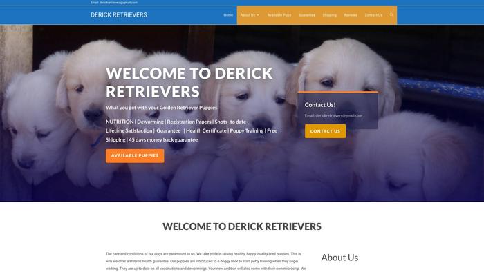 Derickretrievers.com - Golden Retriever Puppy Scam Review