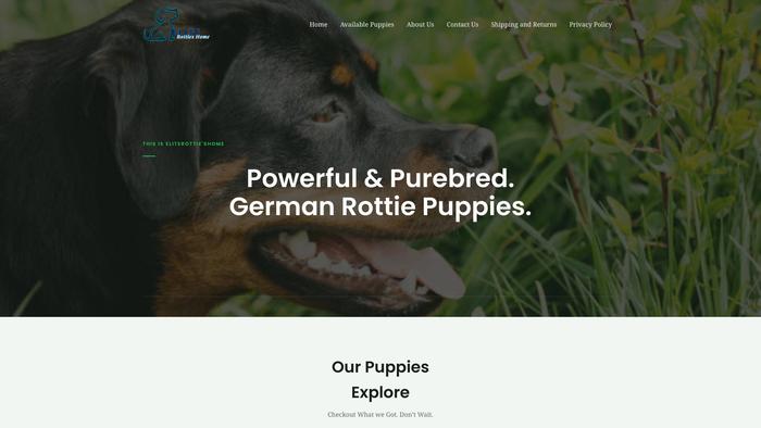 Eliterottieshome.com - Rottweiler Puppy Scam Review