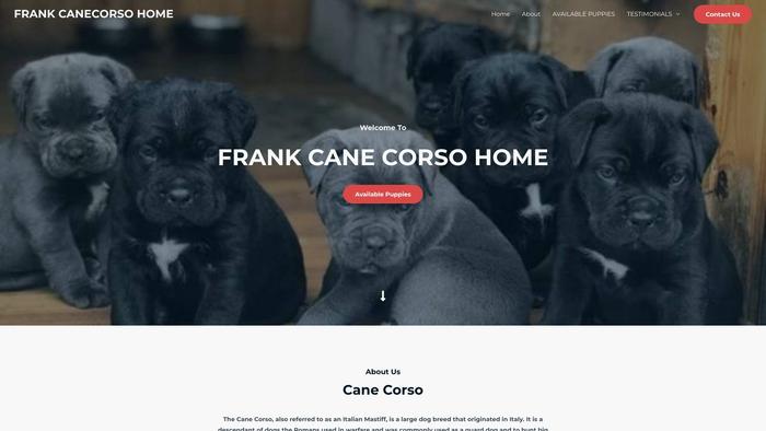 Frankcanecorsohome.com - Cane Corso Puppy Scam Review