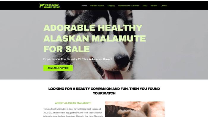 Healthyalaskanmalamuteforsale.com - Malamute Puppy Scam Review