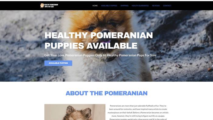 Healthypomeranianpupsforsale.com - Pomeranian Puppy Scam Review